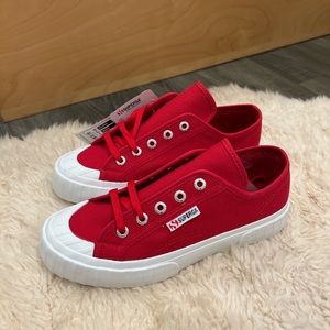 Superga Red 2630 Stripe sneakers
